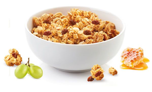 muessli miele e uvetta